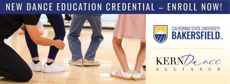 CSUB dance credential program materials representing dance education and teacher training.